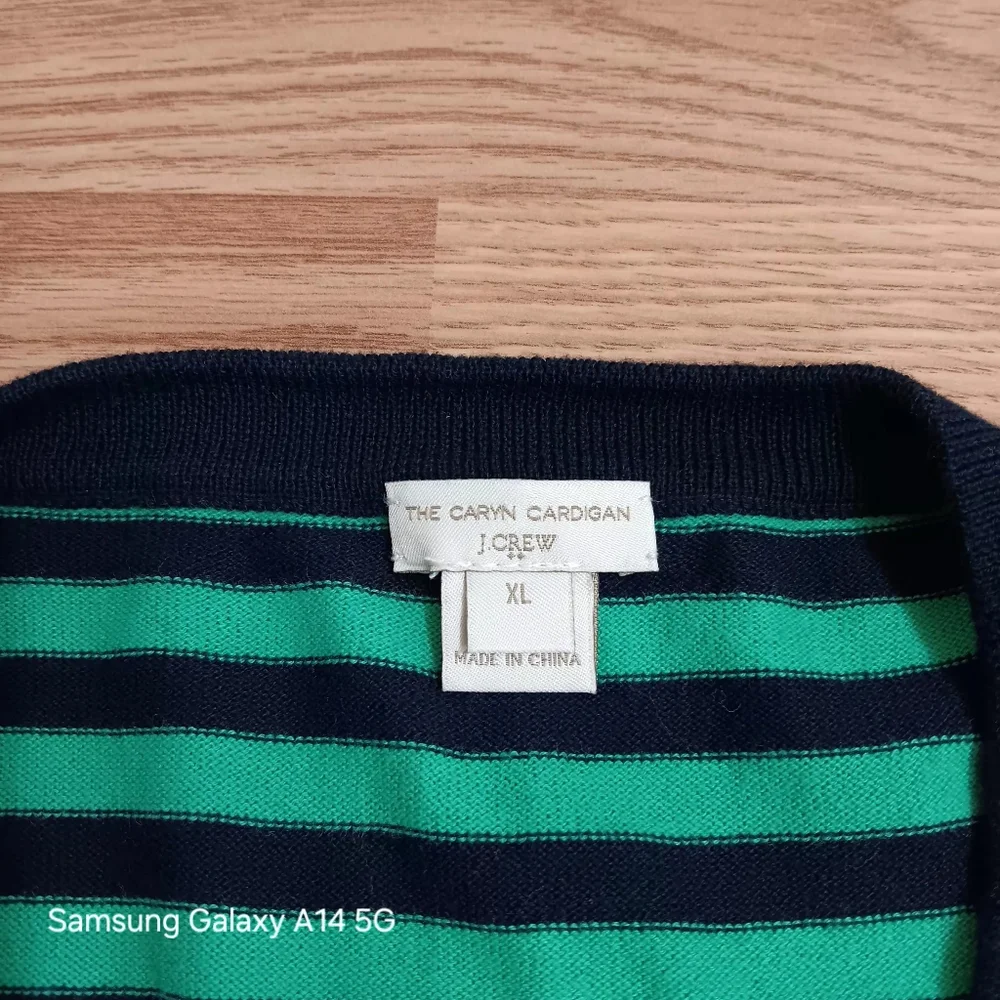 J CREW The CARYN Cardigan Women's XL Long Sleeve Front Button Sweater - Picture 6 of 8